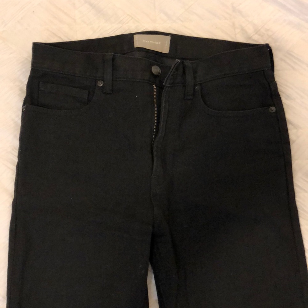 Everlane High Waisted Straight Legged Denim